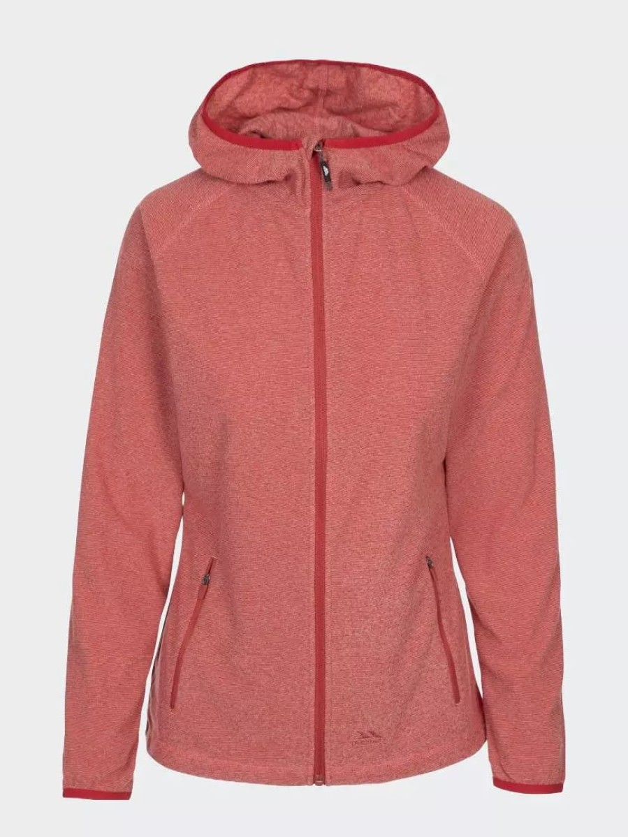 Sweatshirts & Sweaters * | Trespass Womens/Ladies Jennings Fleece Jacket Rhubarb