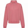 Sweatshirts & Sweaters * | Awdis Womens Cropped Sweatshirt Dusty Rose