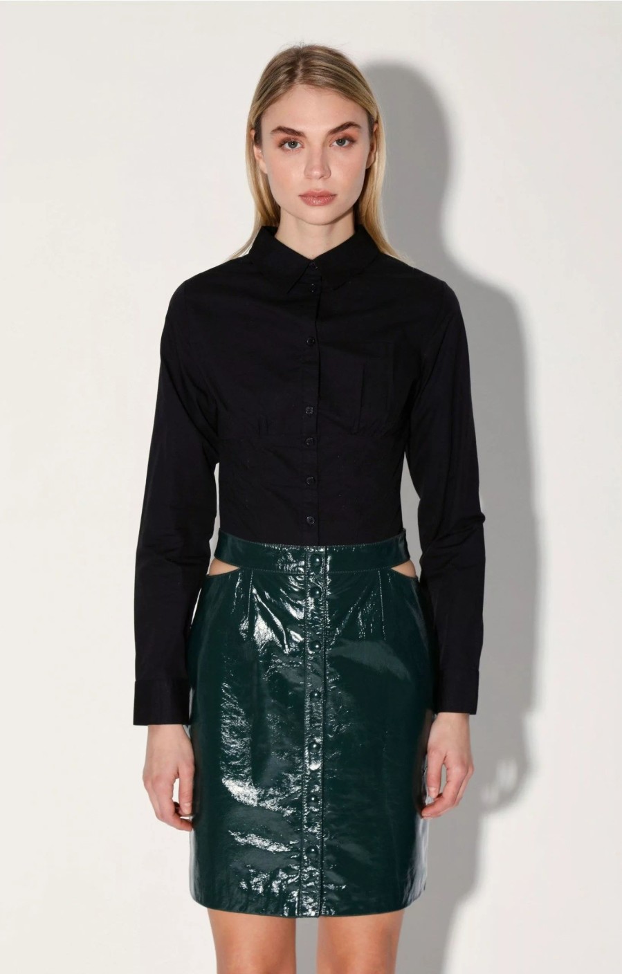 Skirts * | Walter Baker Viola Skirt Hunter Patent