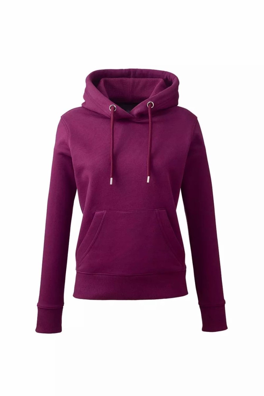 Sweatshirts & Sweaters * | Anthem Womens/Ladies Organic Hoodie ( ) Burgundy