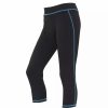 Bottoms * | Awdis Just Cool Womens/Ladies Girlie Capri Sports Pants/Trousers ( ) Jet Black/Sapphire Blue