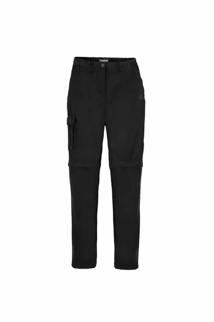 Bottoms * | Craghoppers Womens/Ladies Expert Kiwi Convertible Cargo Pants Black