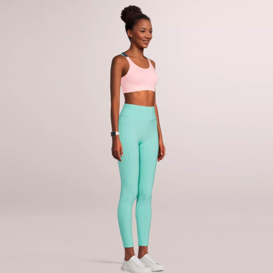 Bottoms * | Sobeyo Womens' Legging Bubble Stretchable Mint