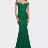 Dresses * | La Femme Chic Off The Shoulder Evening Dress With Ruching