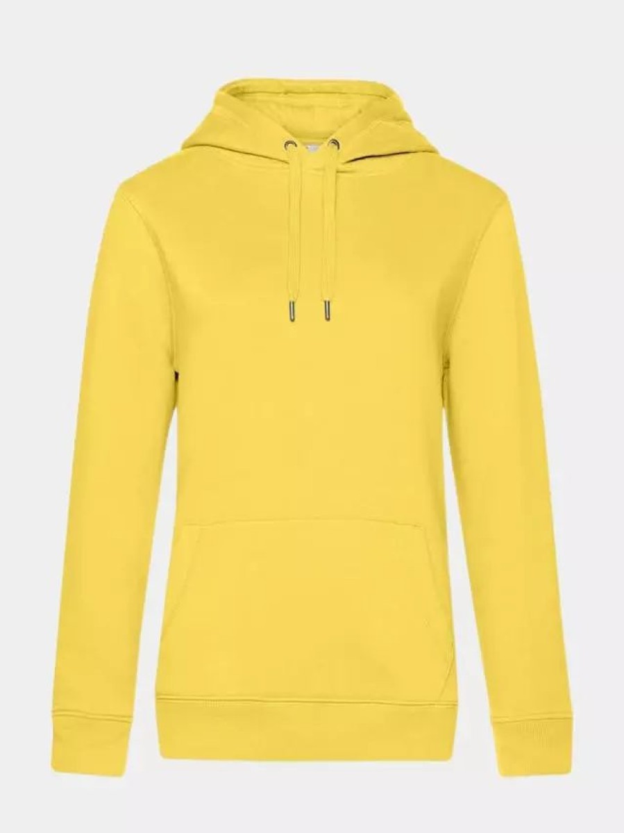 Sweatshirts & Sweaters * | B&C B&C Womens/Ladies Queen Hoody Yellow Fizz