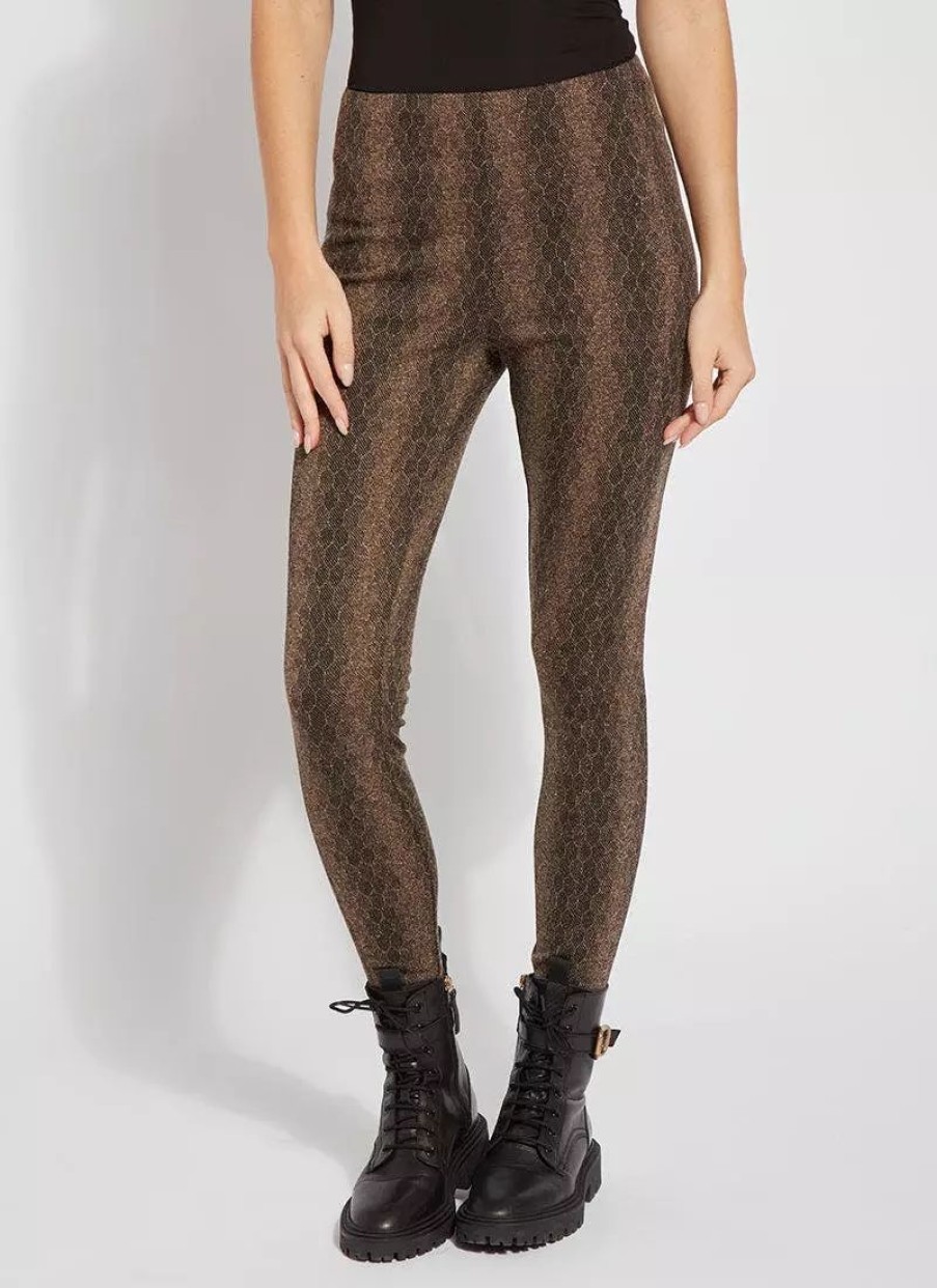 Bottoms * | Lysse Jacquard Laura Legging Warm Honeycomb