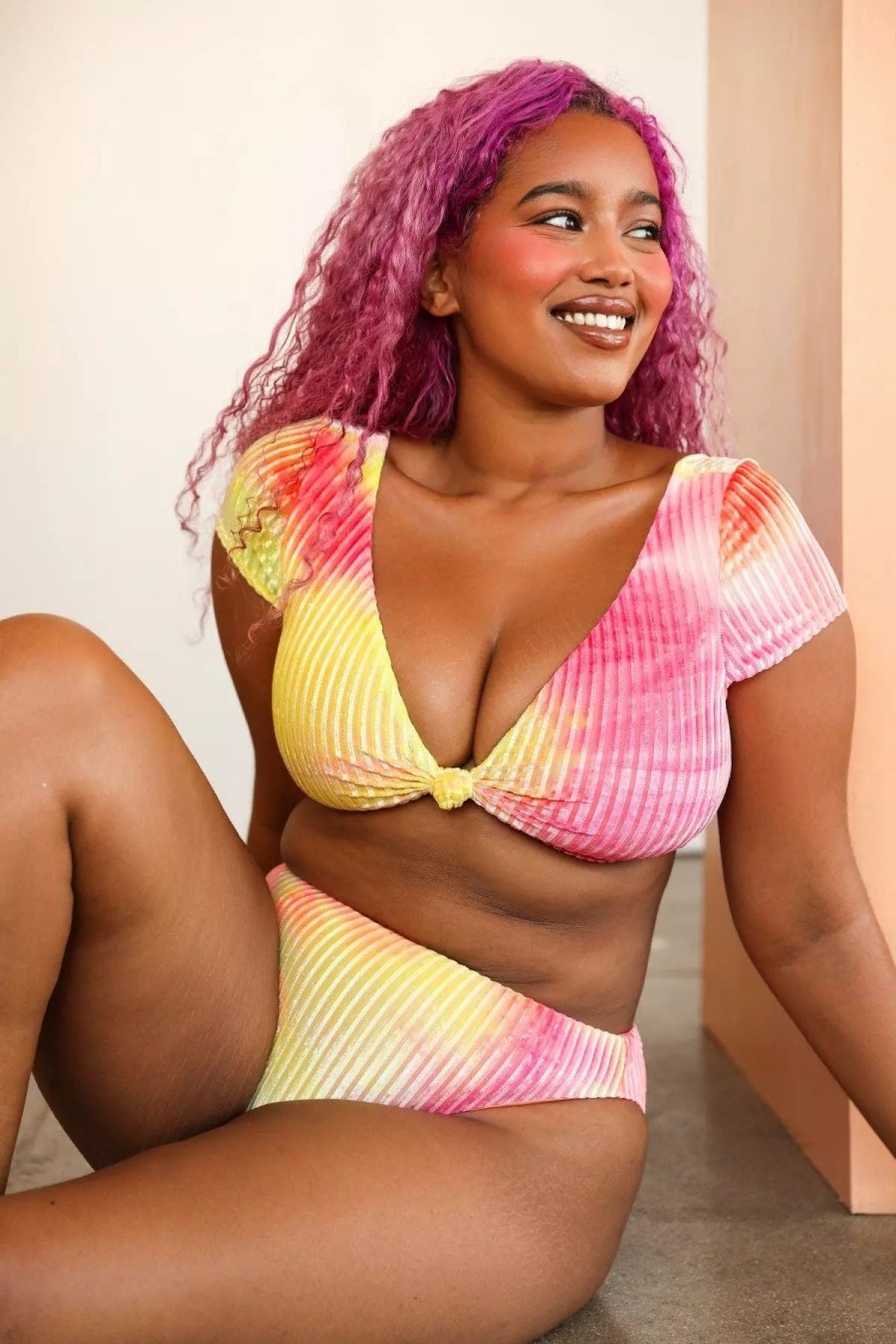 Swimwear * | Dippin Daisy'S Vision Top Burn Tie Dye