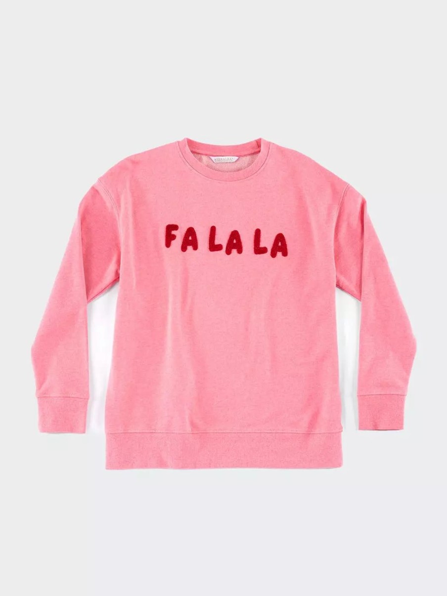 Sweatshirts & Sweaters * | Shiraleah "Fa La La" Sweatshirt Bubble Gum