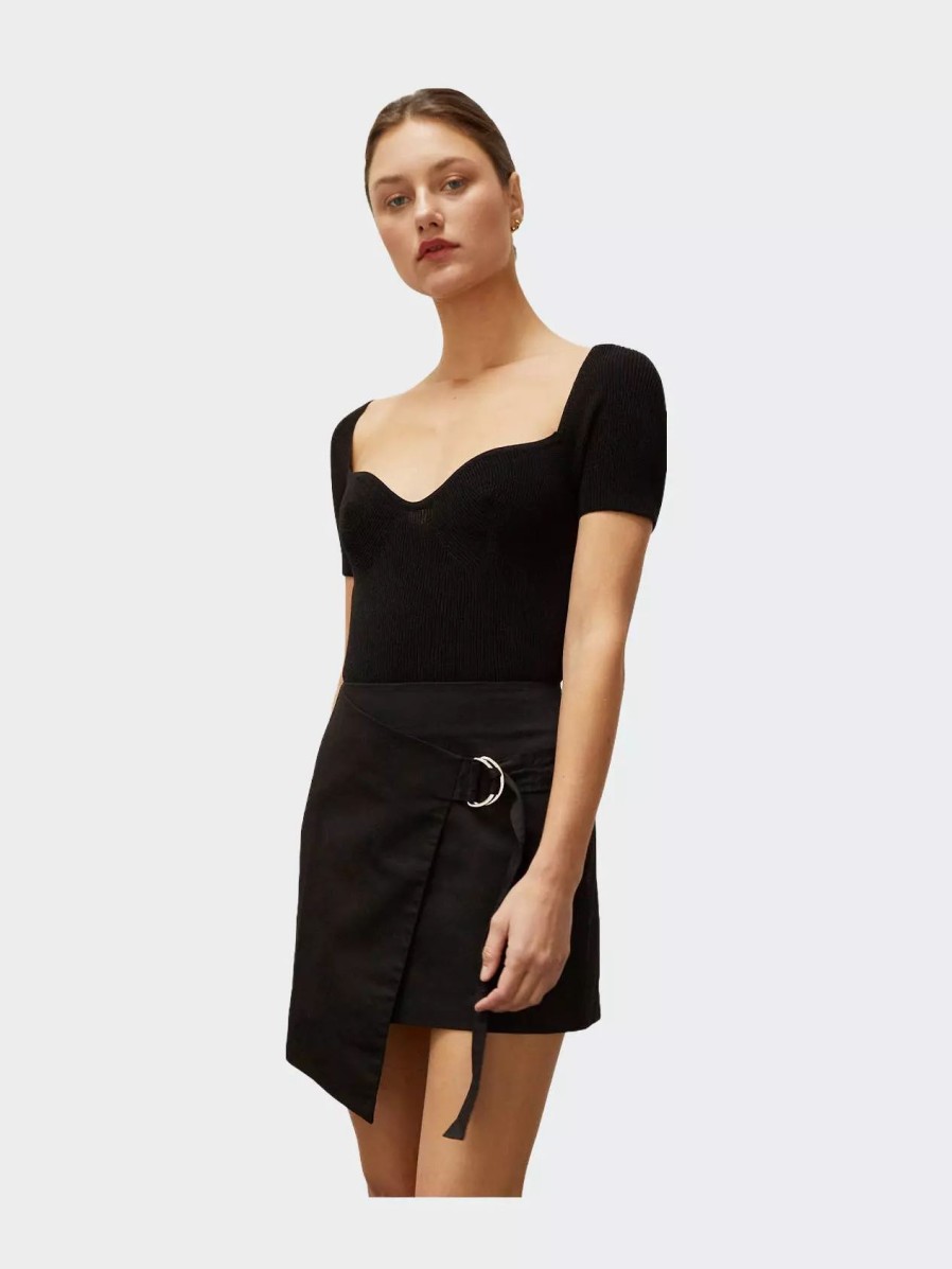 Skirts * | Crescent Hansen Wrap Mini Skirt