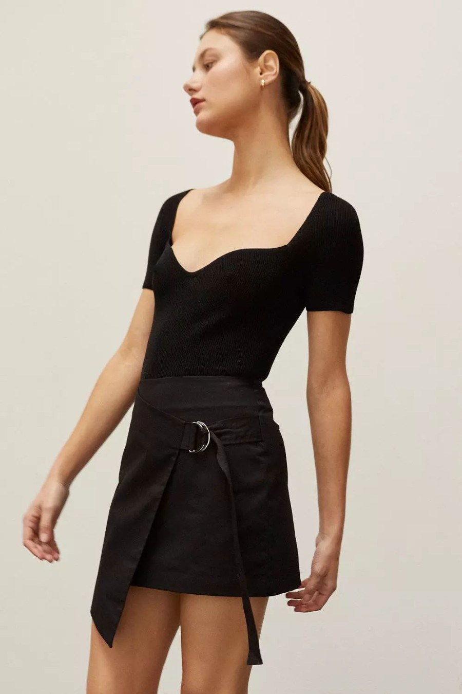 Skirts * | Crescent Hansen Wrap Mini Skirt