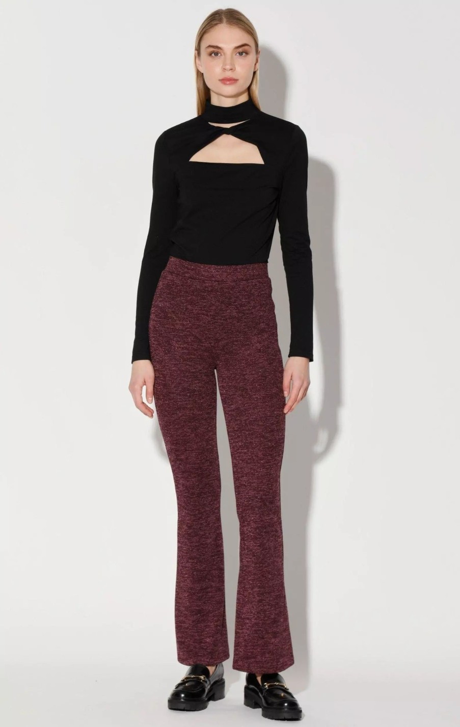 Bottoms * | Walter Baker Georgie Pant Plum Heather