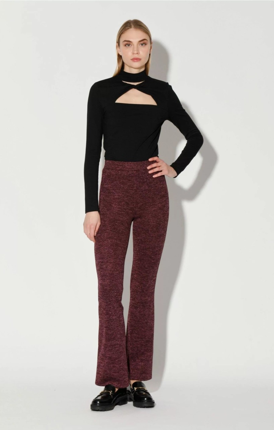 Bottoms * | Walter Baker Georgie Pant Plum Heather