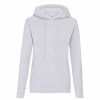 Sweatshirts & Sweaters * | Of The Loom Fruit Of The Loom Ladies Lady Fit Hooded Sweatshirt / Hoodie ( ) Heather Gray