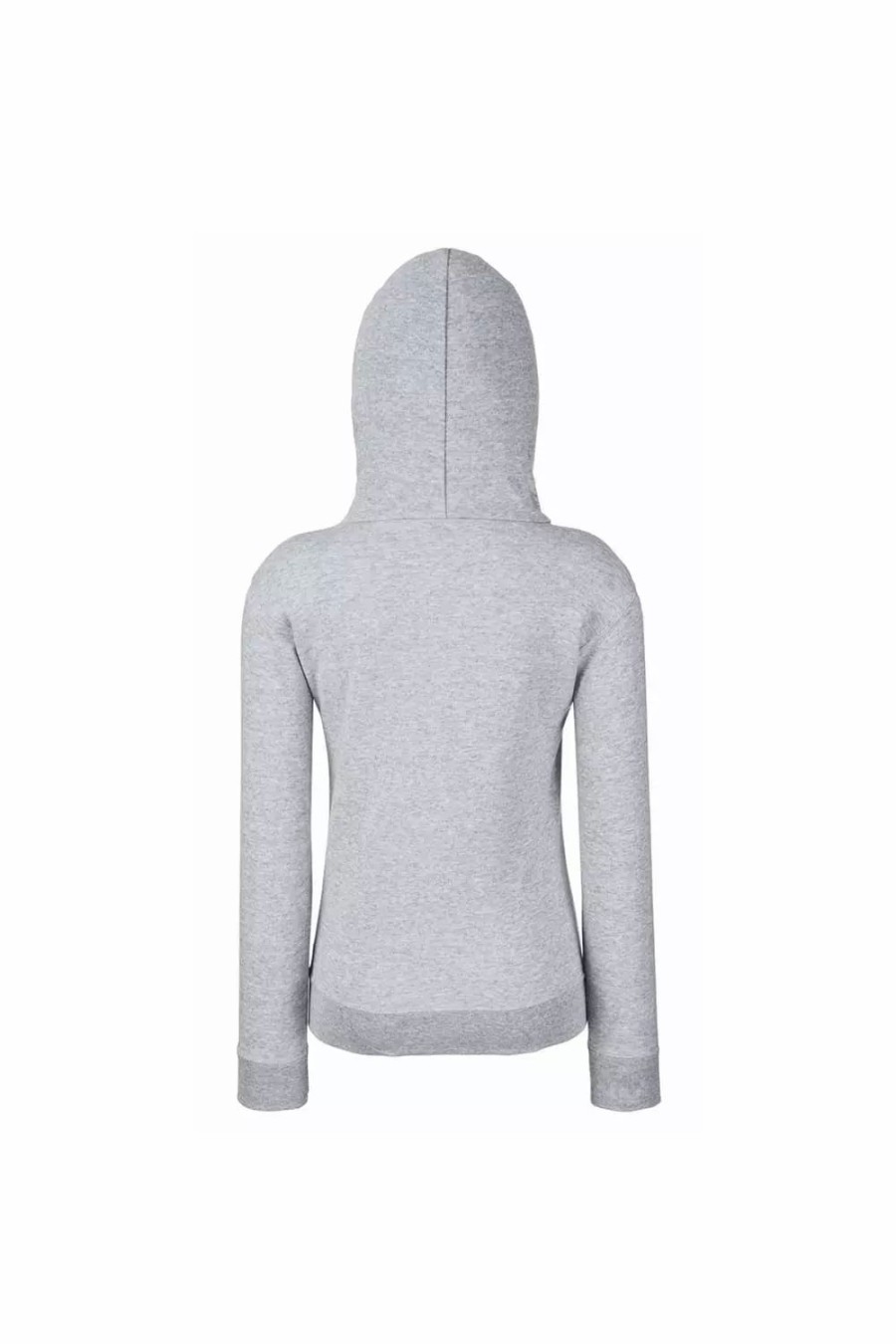 Sweatshirts & Sweaters * | Of The Loom Fruit Of The Loom Ladies Lady Fit Hooded Sweatshirt / Hoodie ( ) Heather Gray