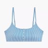 Swimwear * | Onia Veronica Bikini Top Snorkel Blue Striped