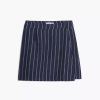 Skirts * | Onia Linen Mini Wrap Skirt Deep Navy/White Double Pinstripe Deep Navy White Double Pinstripe