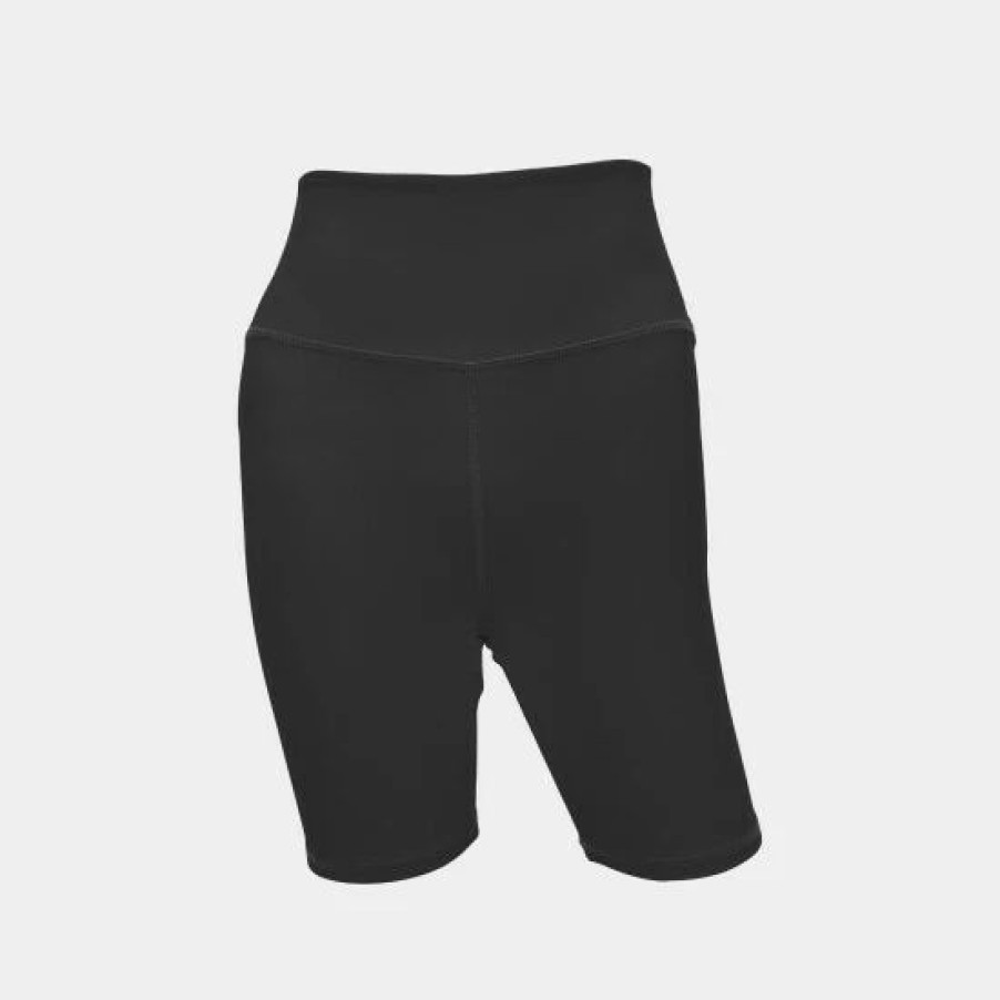 Bottoms * | Lezat Ada Organic Cotton Biker Short Shorts Black