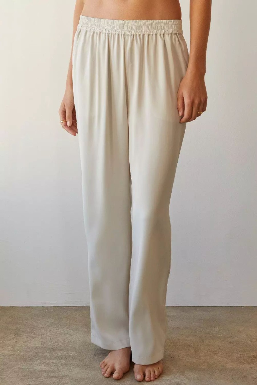 Bottoms * | Crescent Vicy Satin Pants