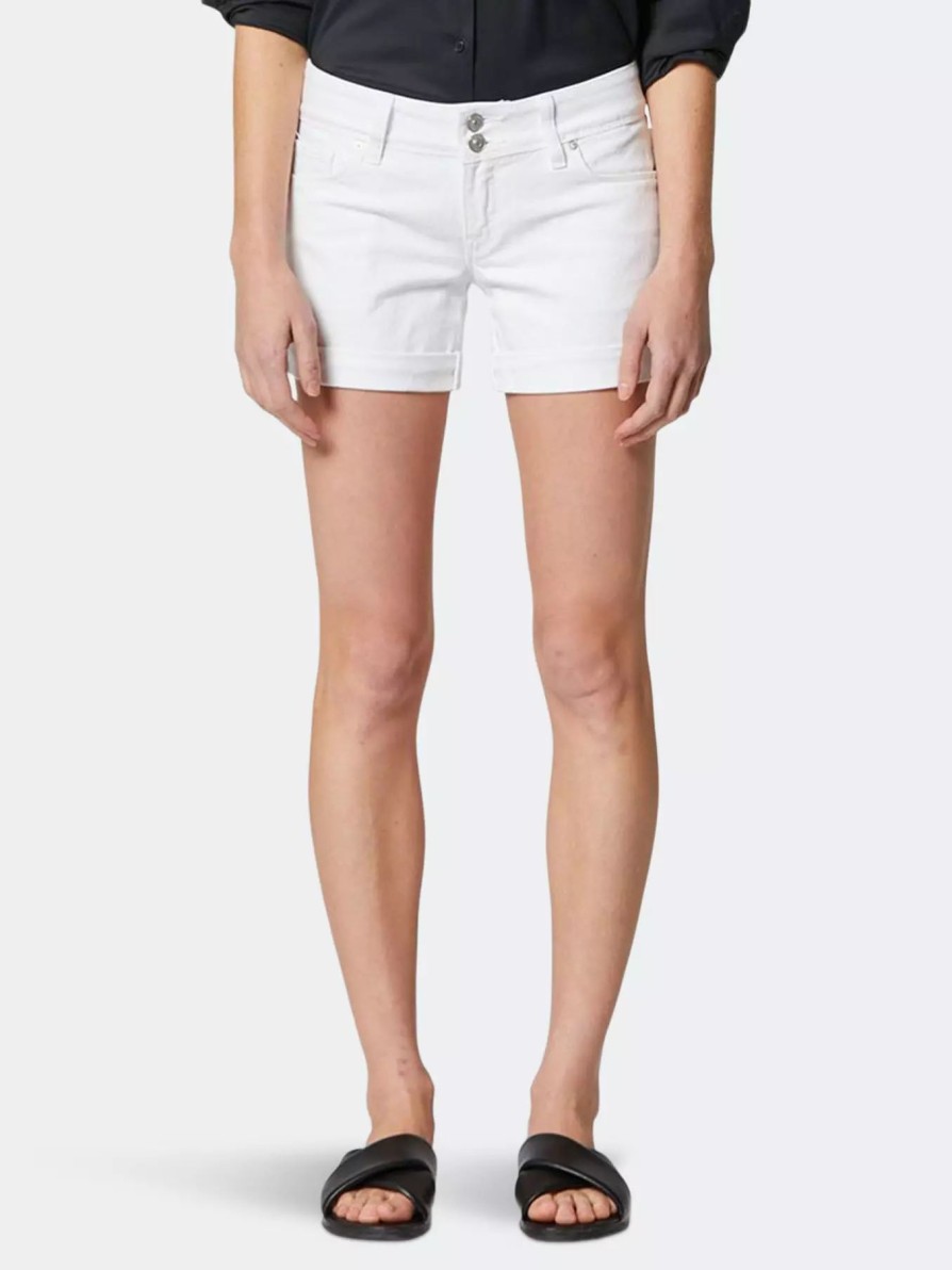 Bottoms * | Hudson Jeans Croxley Mid-Rise Short White