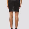 Bottoms * | Hudson Jeans Centerfold Extreme High-Rise Coated Skirt Black Coated