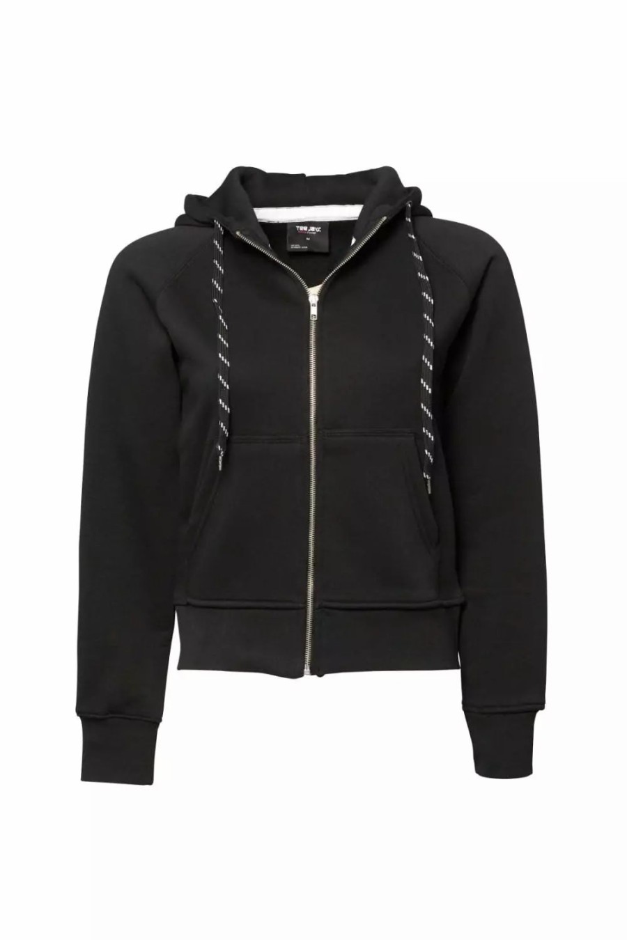 Sweatshirts & Sweaters * | Tee Jays Womens/Ladies Full Zip Hooded Sweatshirt ( ) Black