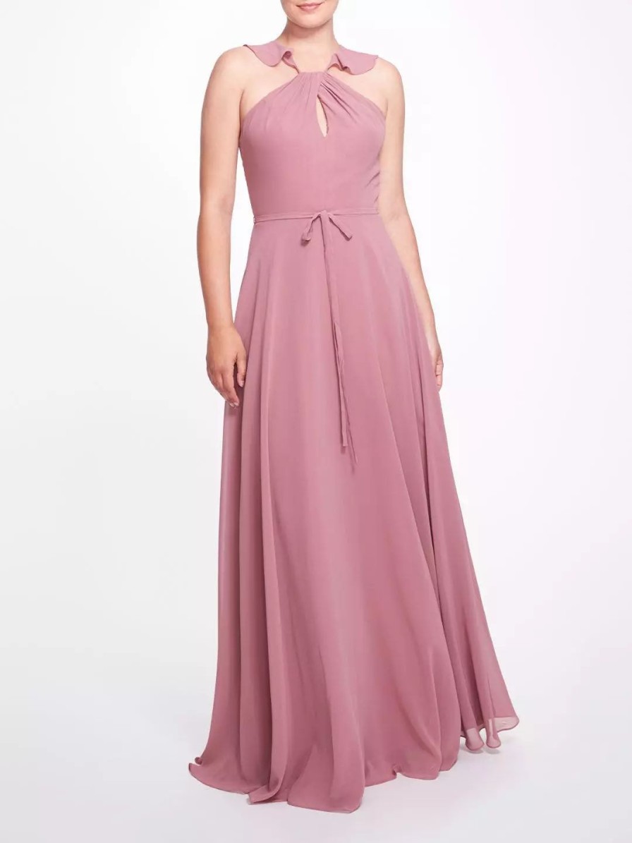 Dresses * | Marchesa Bridesmaids Pavia Gown Mauve