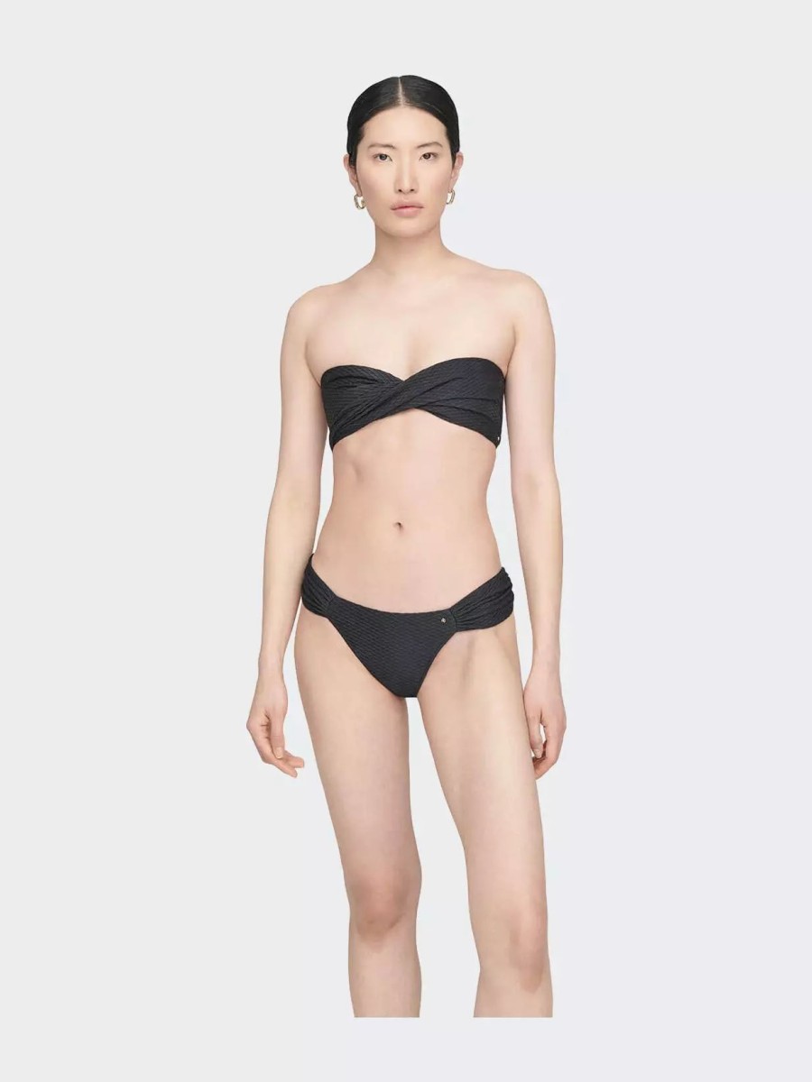 Swimwear * | Anine Bing Aya Bikini Bottom Black