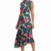 Dresses * | Maggy London Finley Dress Bottle Green/Fuschia