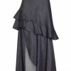 Skirts * | Lahive Pandora Detachable Denim Skirt Black