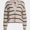 Sweatshirts & Sweaters * | Eleven Six Tatum Sweater Ivory/Black Stripe