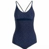 Swimwear * | Trespass Womens/Ladies Mimi One Piece Bathing Suit Navy