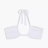 Swimwear * | Onia Ruched Halter Bikini Top White