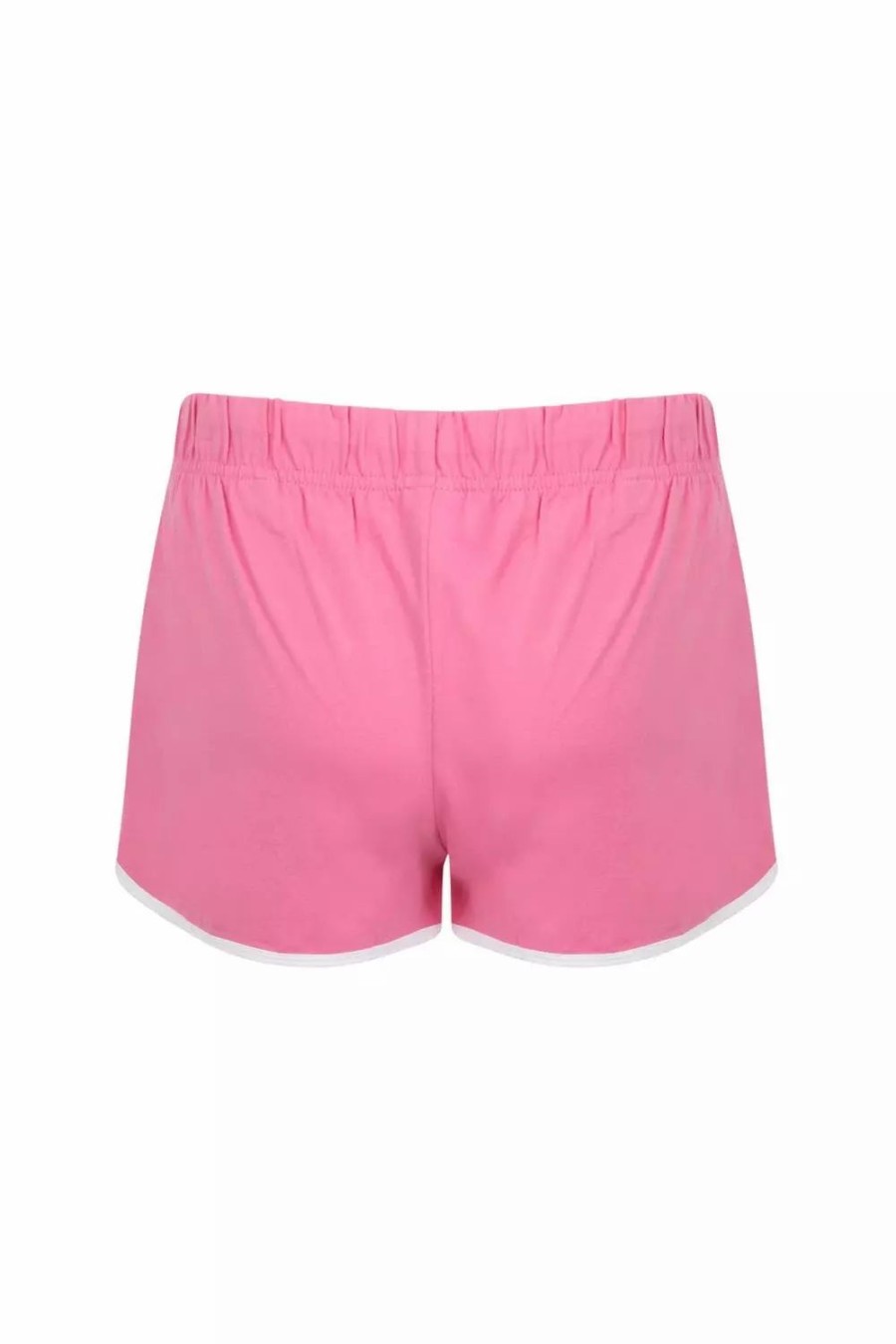 Bottoms * | Skinni Fit Womens/Ladies Retro Shorts ( ) Bright Pink/White