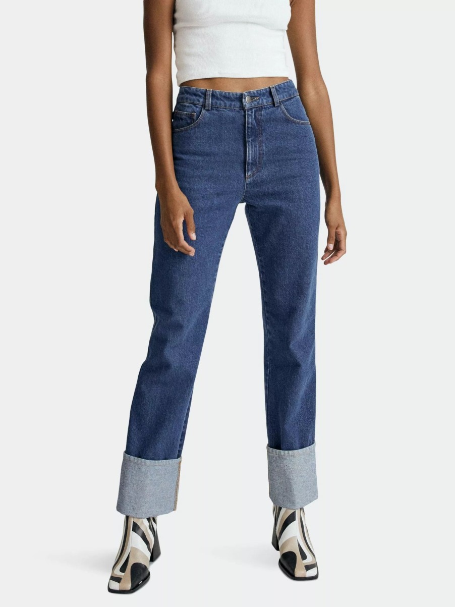 Bottoms * | Alohas Sunday Jeans Deep Blue