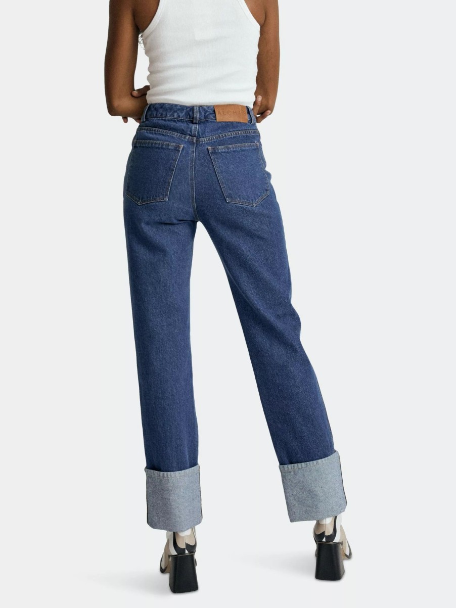 Bottoms * | Alohas Sunday Jeans Deep Blue