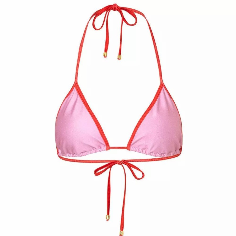 Swimwear * | Mola Mola Carnation Lola Solid Top Red