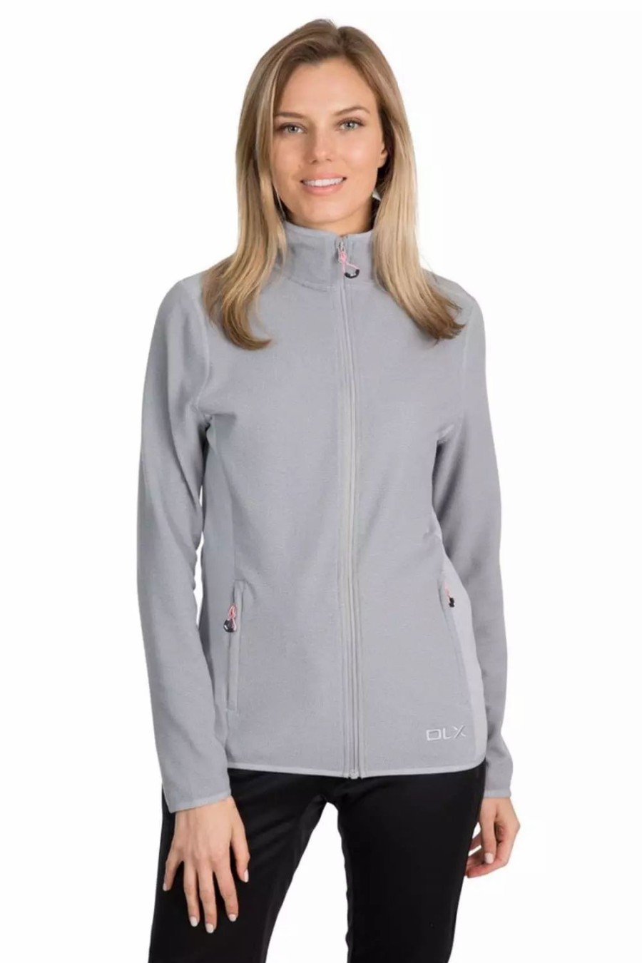 Sweatshirts & Sweaters * | Womens Trespass Kelsey Dlx Fleece ( ) Platinum