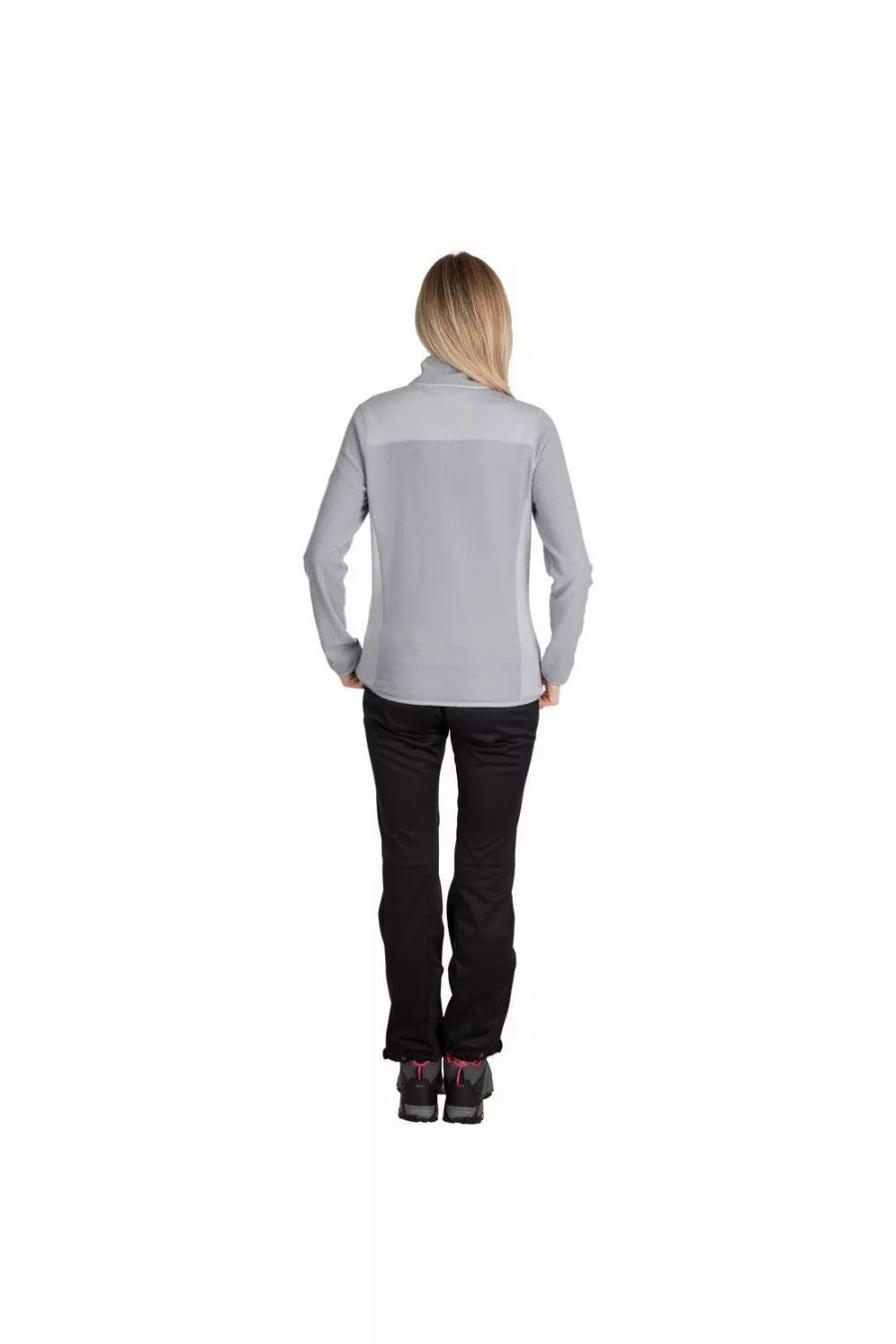 Sweatshirts & Sweaters * | Womens Trespass Kelsey Dlx Fleece ( ) Platinum