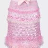 Skirts * | Andreeva Baby Handmade Knit Skirt Pink