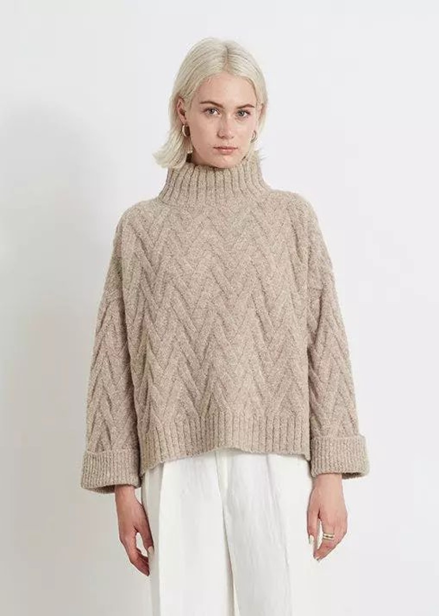 Sweatshirts & Sweaters * | Eleven Six Bethany Sweater Oatmeal