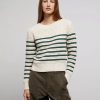 Sweatshirts & Sweaters * | Onia Macro Waffle Boat Neck Sweater Swan Hunter Sailor Stripe