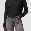 Sweatshirts & Sweaters * | Hudson Jeans Twist Back Ls Sweatshirt Black