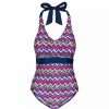 Swimwear * | Trespass Womens/Ladies Sheila Swimsuit ( ) Zigzag Print