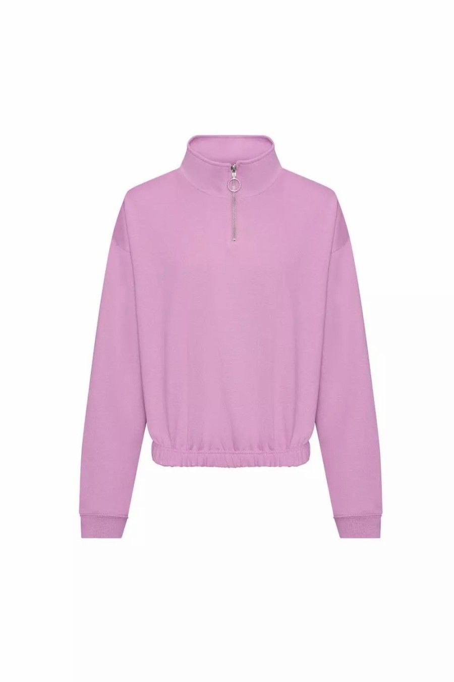 Sweatshirts & Sweaters * | Awdis Womens/Ladies Just Hoods Crop Sweatshirt Lavender