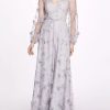 Dresses * | Marchesa Bridesmaids Avellino Gown Dove Grey