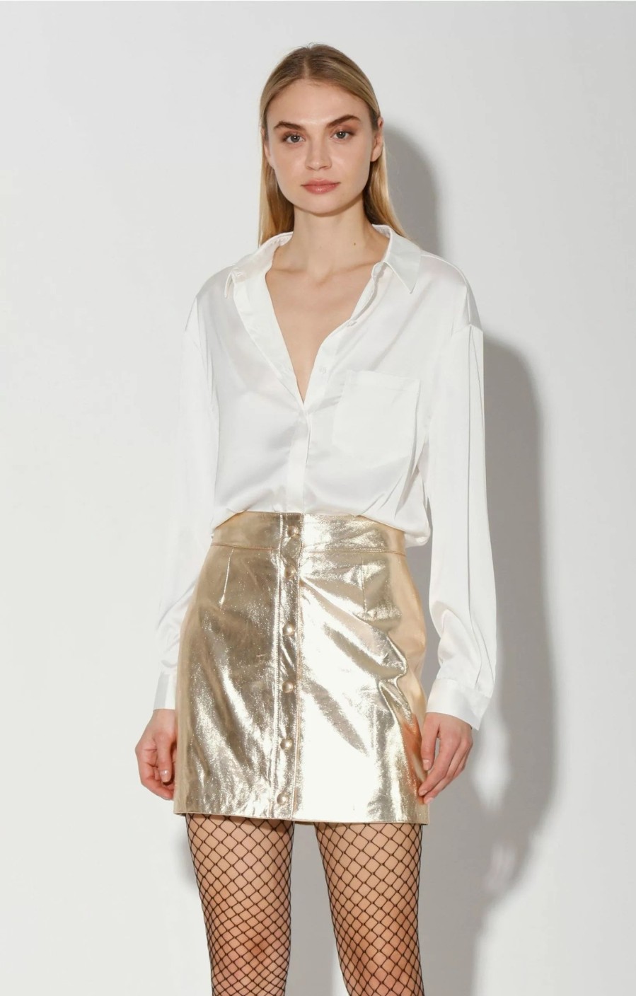 Skirts * | Walter Baker Amy Skirt, Gold