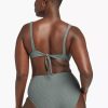 Swimwear * | Vitamin A Barcelona High Waist Full Cut Bottom Sea Green Ecorib