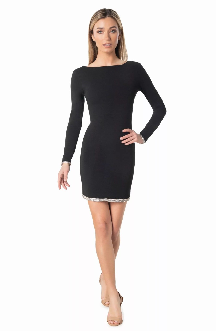 Dresses * | Dress The Population Lola Dress Black