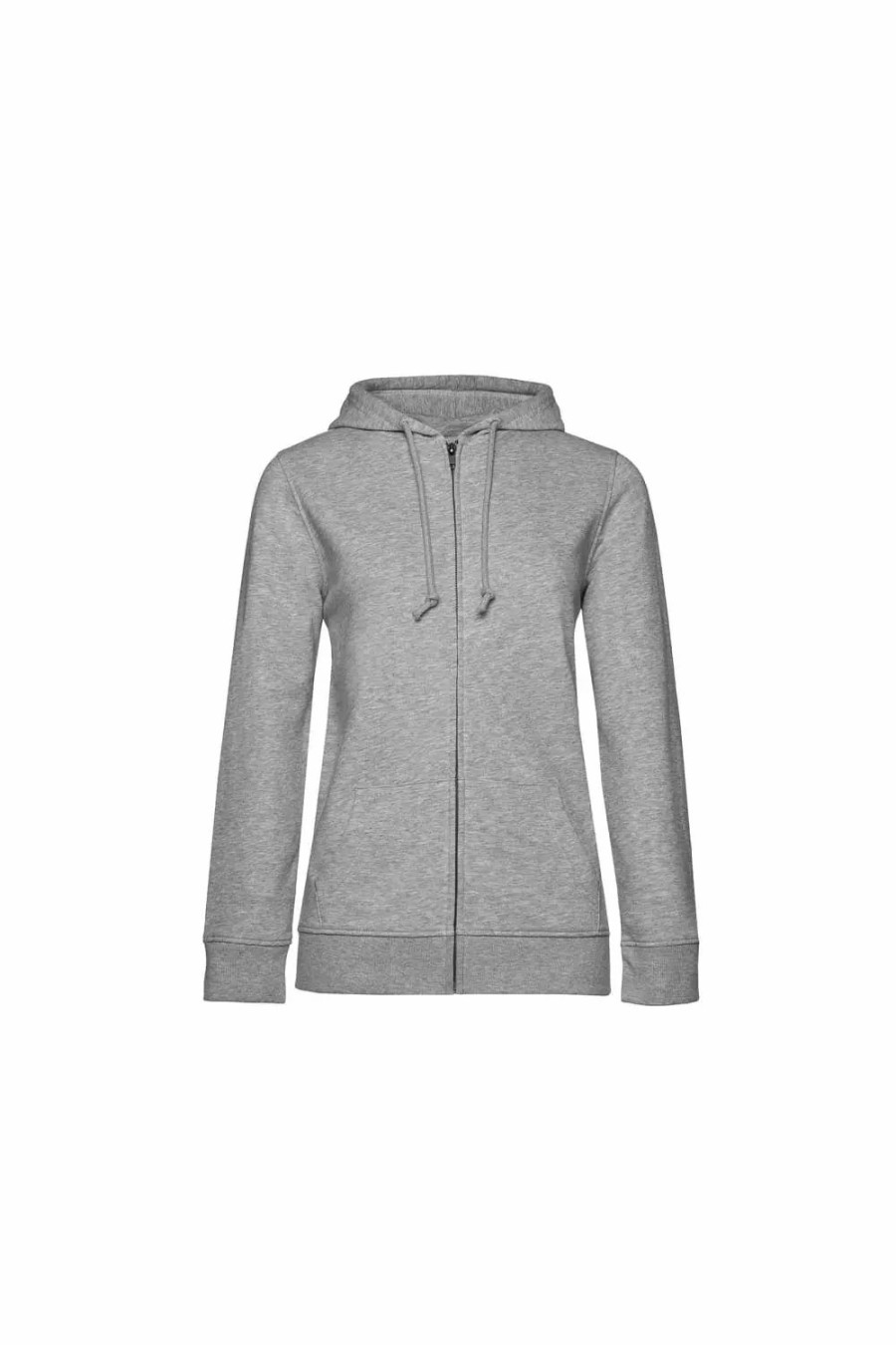 Sweatshirts & Sweaters * | B&C B&C Womens/Ladies Organic Hoodie ( ) Gray Heather