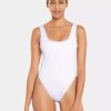 Swimwear * | Vitamin A Reese One Piece White Ecotex